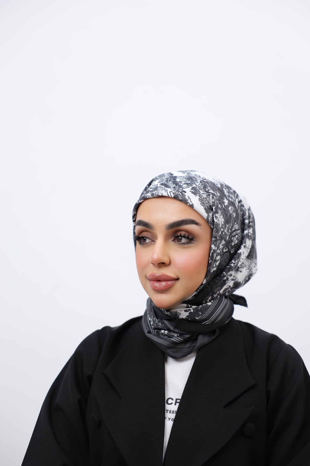 Multicolor Animal Print Square Scarf