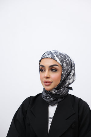 Multicolor Animal Print Square Scarf