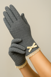 Sun Protection Polka Dotted Driving Gloves | دانتيل |