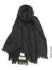 Farah Premium Quality Shawl Black Linen Scarf