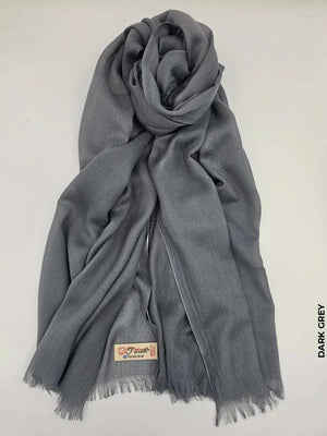 Farah Light Weight Scarf Dark Grey Linen