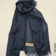 Farah Light Weight Scarf Navy Blue Linen