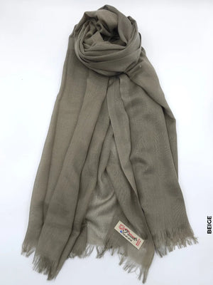 Farah Light Weight Scarf Beige Linen