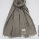Farah Premium Quality Shawl Light Grey Beige Linen Scarf