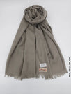 Farah Premium Quality Shawl Light Grey Beige Linen Scarf