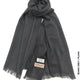 Farah Premium Quality Shawl Jeans Grey Linen Scarf