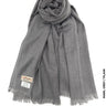 Farah Premium Quality Shawl Marl Grey Linen Scarf