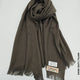 Farah Premium Quality Shawl Real Brown Linen Scarf