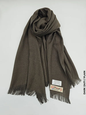 Farah Premium Quality Shawl Real Brown Linen Scarf