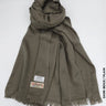 Farah Premium Quality Shawl Dark Beige Linen Scarf