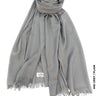 Farah Premium Quality Shawl Mid Grey Linen Scarf