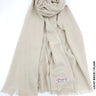 Farah Premium Quality Shawl Light Beige Linen Scarf