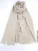 Farah Premium Quality Shawl Light Beige Linen Scarf