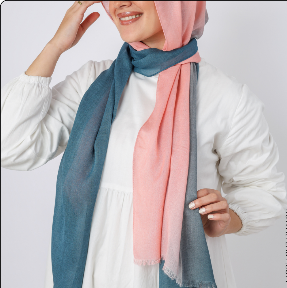 Shaded Linen Viscose  scarf