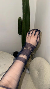 Transparent Tulle Sleeves Smack Touch (Gloves)
