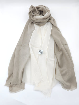 Shaded Linen Viscose Scarf