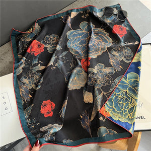 Double face printed Silk Scarf