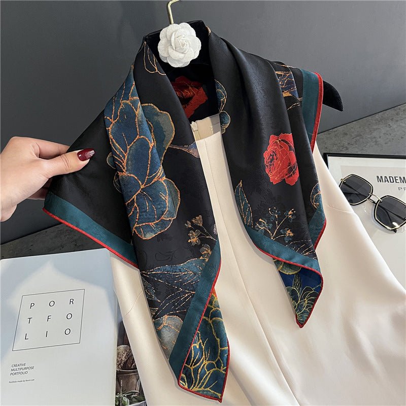 Double face printed Silk Scarf