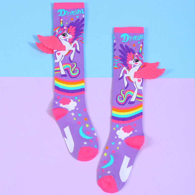 Crazy Cartoons Long Socks