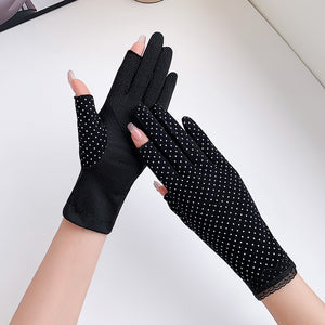 2 Fingers Open Driving Gloves