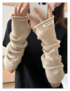 Half Finger Winter Arm Sleeves