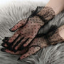 Polka Dot Mesh Bridal Gloves