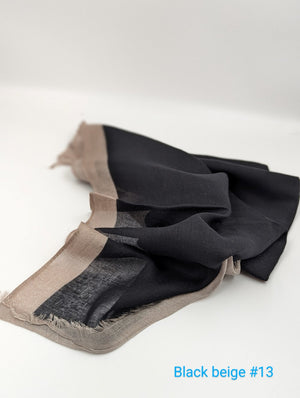 Frame border Linen scarf Kuwait lady