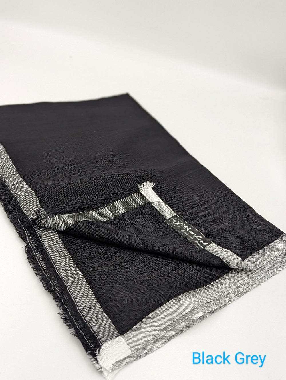 Frame border Linen scarf Comfort