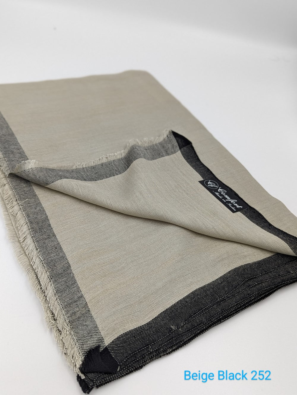 Frame border Linen scarf Comfort