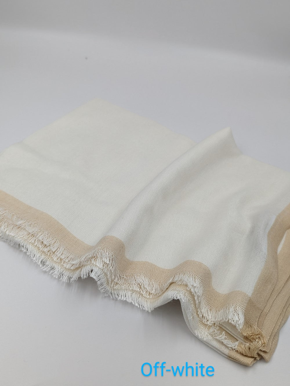 Frame border Linen scarf Comfort