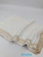 Frame border Linen scarf Comfort