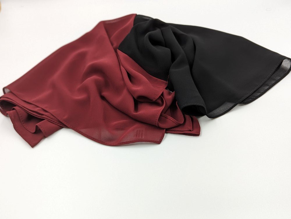 Half chiffon with two colors