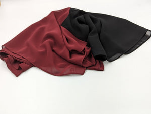 Half chiffon with two colors