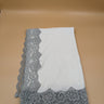 Cotton Double Stretch with Lace embroidery stiching in L shape