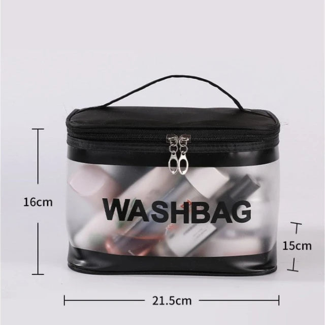 New transparent PVC large capacity waterproof cosmetic bag portable female travel wash bag storage bag portable makeup tote bag