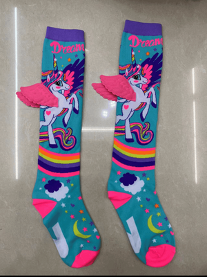 Crazy Cartoons Long Socks