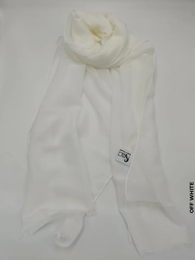 Lightweight Small Size Shawl Hijab Off White Scarf (Hijab)