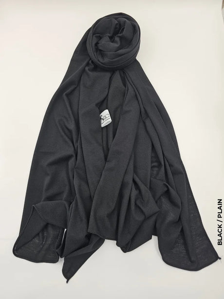 Turkey Malmal Hijab Black / Plain Scarf (Hijab)