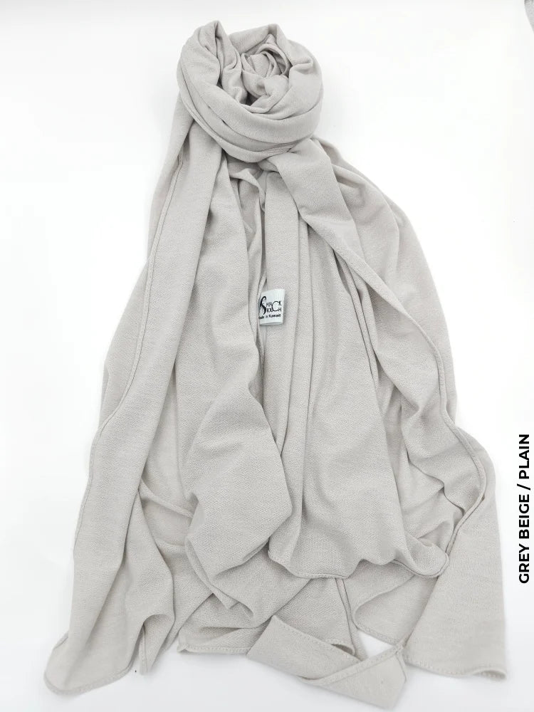 Turkey Malmal Hijab Grey Beige / Plain Scarf (Hijab)