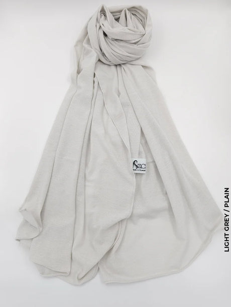 Turkey Malmal Hijab Light Grey / Plain Scarf (Hijab)