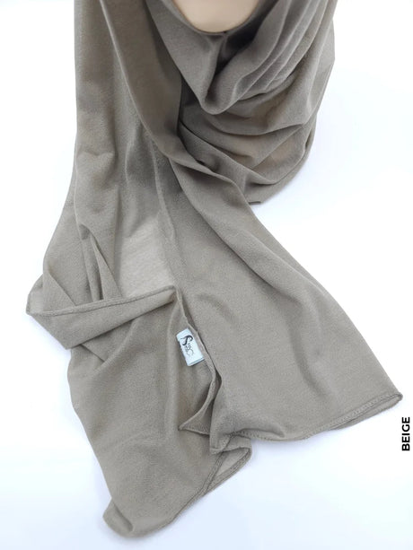 Turkey Scarf Stitched Beige (Hijab)