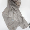 Turkey Scarf Stitched Grey Beige (Hijab)