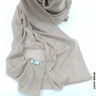 Turkey Scarf Stitched Light Beige (Hijab)