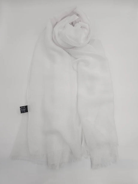 Taiyyab Light Weight Scarf White Linen