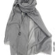 Taiyyab Light Weight Scarf Dusty Grey Linen