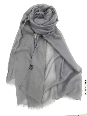 Taiyyab Light Weight Scarf Dusty Grey Linen