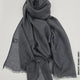 Taiyyab Light Weight Scarf Bright Jeans Grey Linen