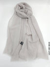 Taiyyab Light Weight Scarf Grey Beige Linen