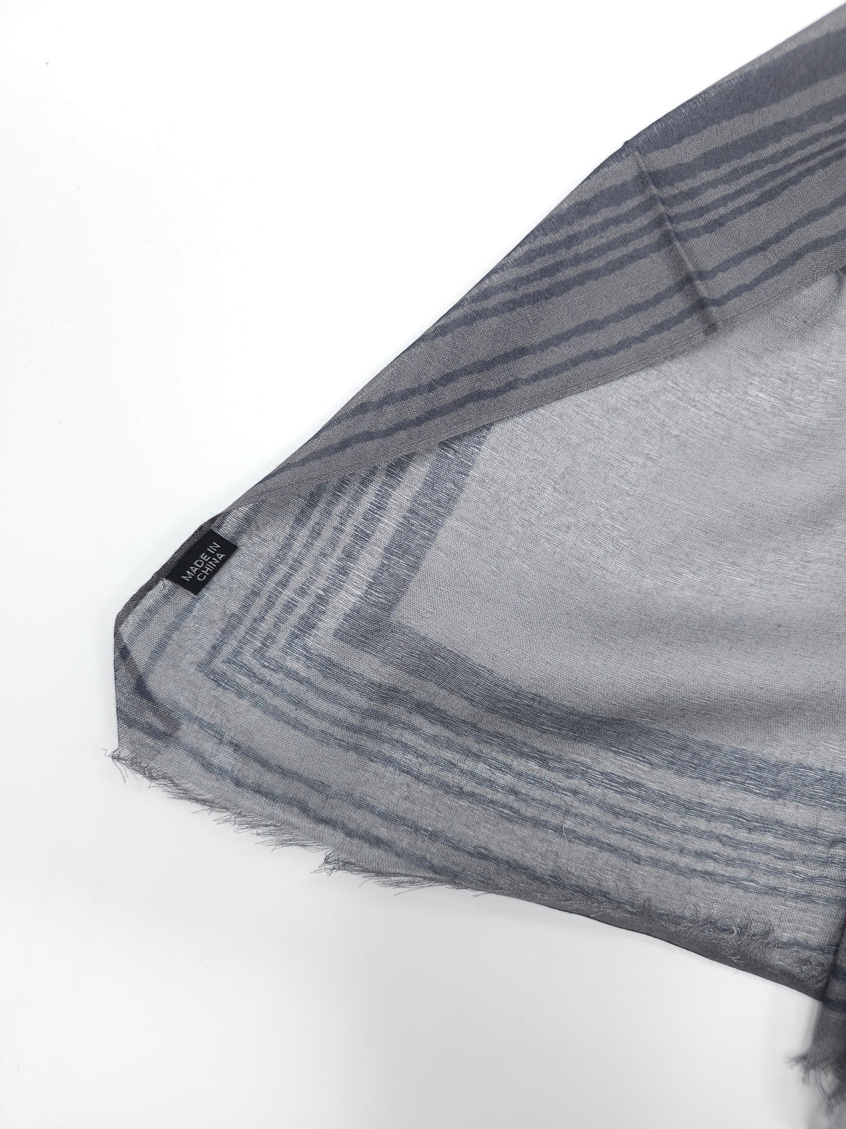 Frame Border Linen Scarf