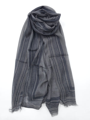 Frame Border Linen Scarf